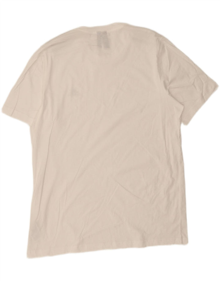 Adidas Grafisk T-shirt top til mænd, stor hvid bomuld