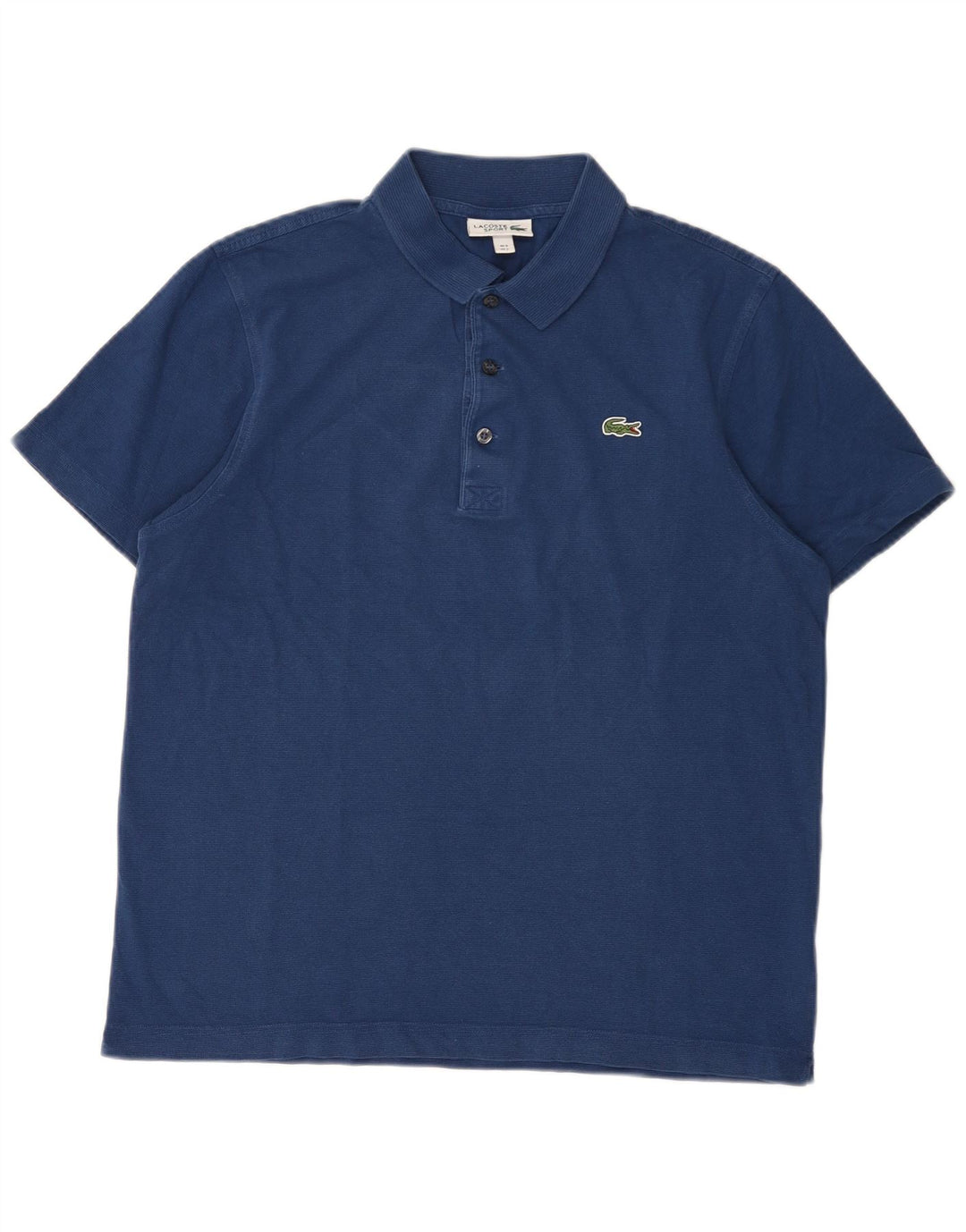 Lacoste Herre Polo Shirt Størrelse 5 Large Marineblå Bomuld