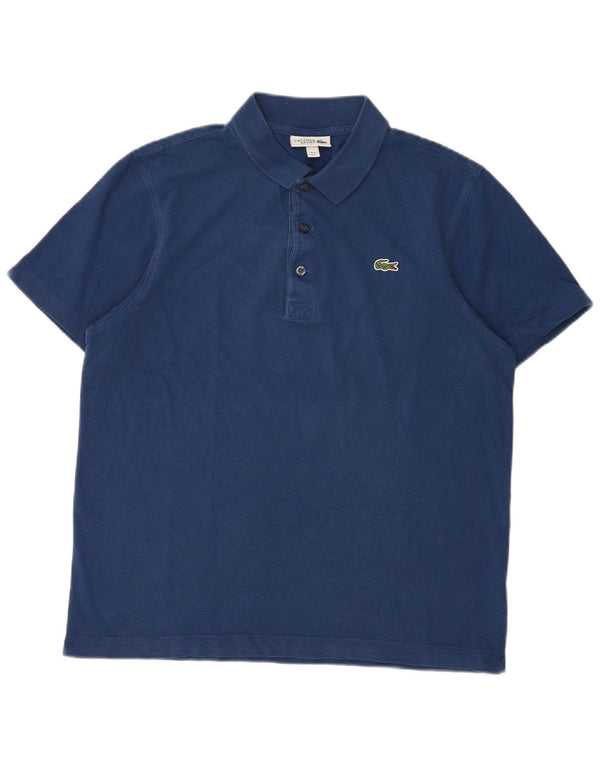 Lacoste Herre Polo Shirt Størrelse 5 Large Marineblå Bomuld