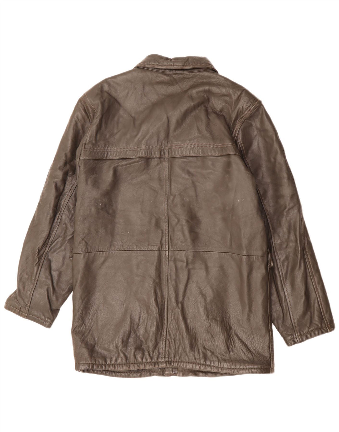 Vintage læderjakke til mænd IT 48 Medium brunt læder