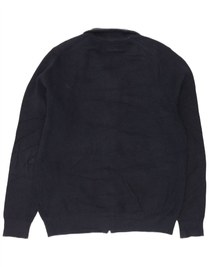 Marks & Spencer herre cardigan sweater Medium marineblå polyester