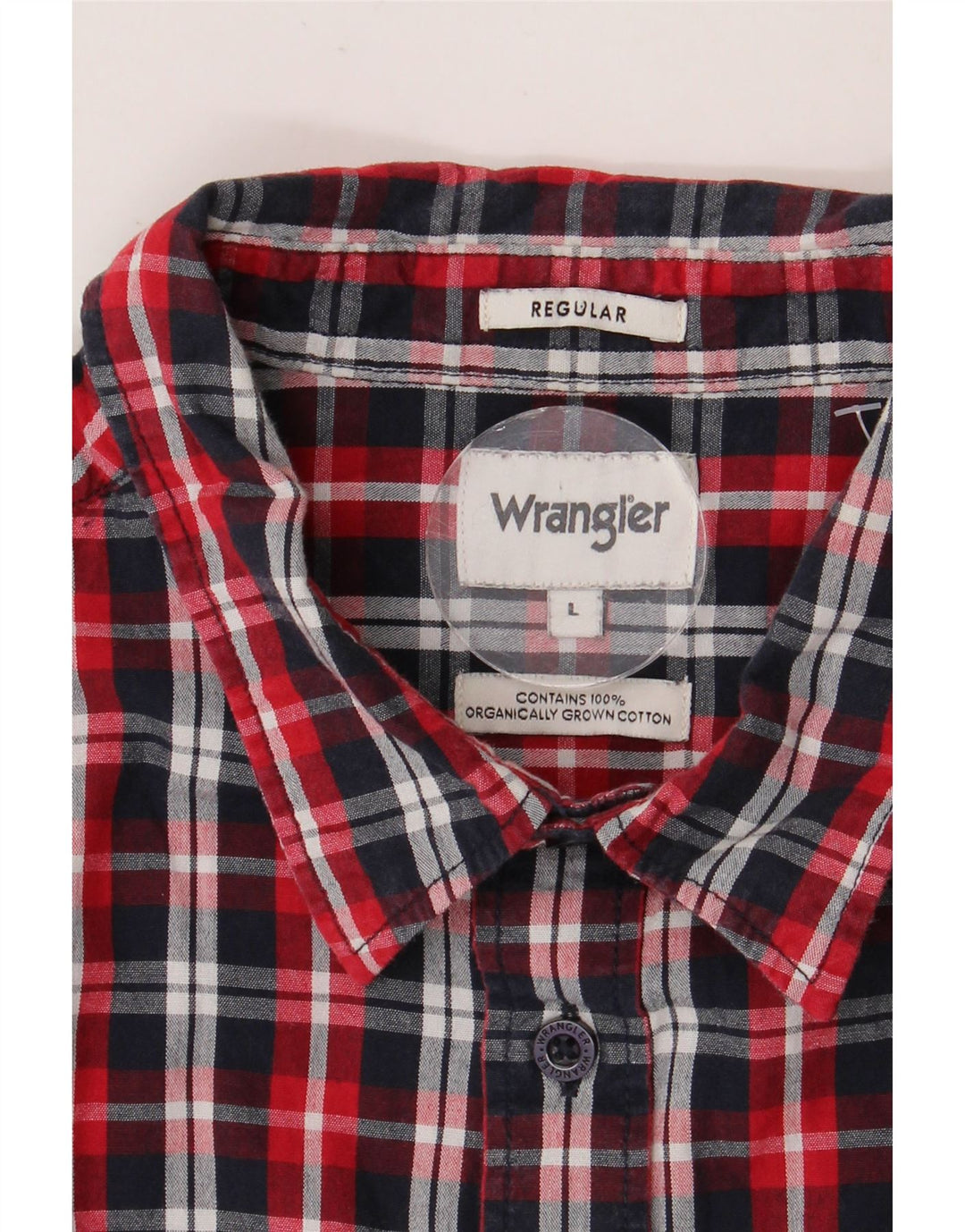 WRANGLER Kortærmet herreskjorte med normal pasform Stor flerfarvet ternet