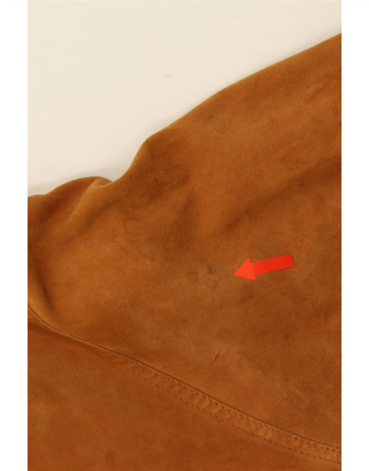 Vintage herre ruskind bomberjakke UK 40 Large Brown