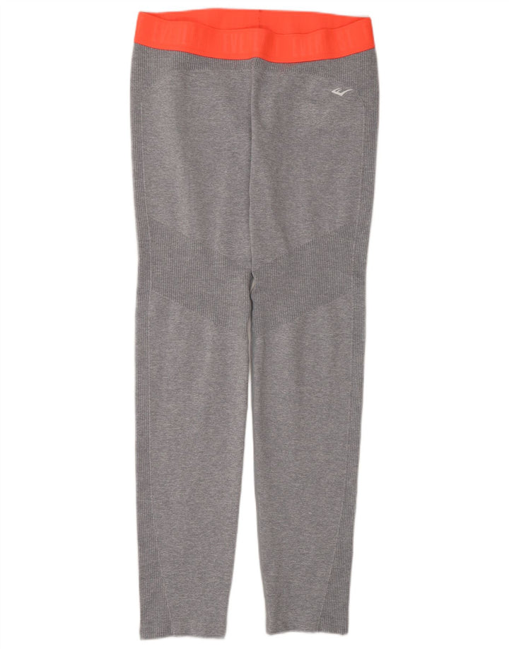 Everlast Graphic Leggings til kvinder UK 16 Large Grå Colourblock Polyamid