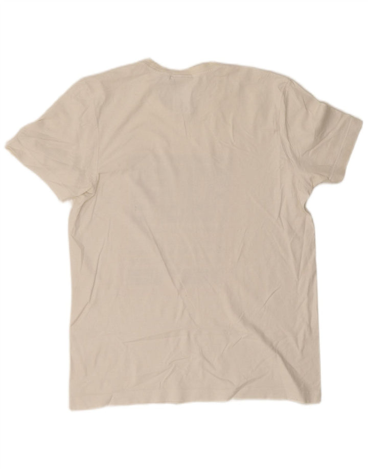 Adidas grafisk t-shirt til mænd, medium off white bomuld