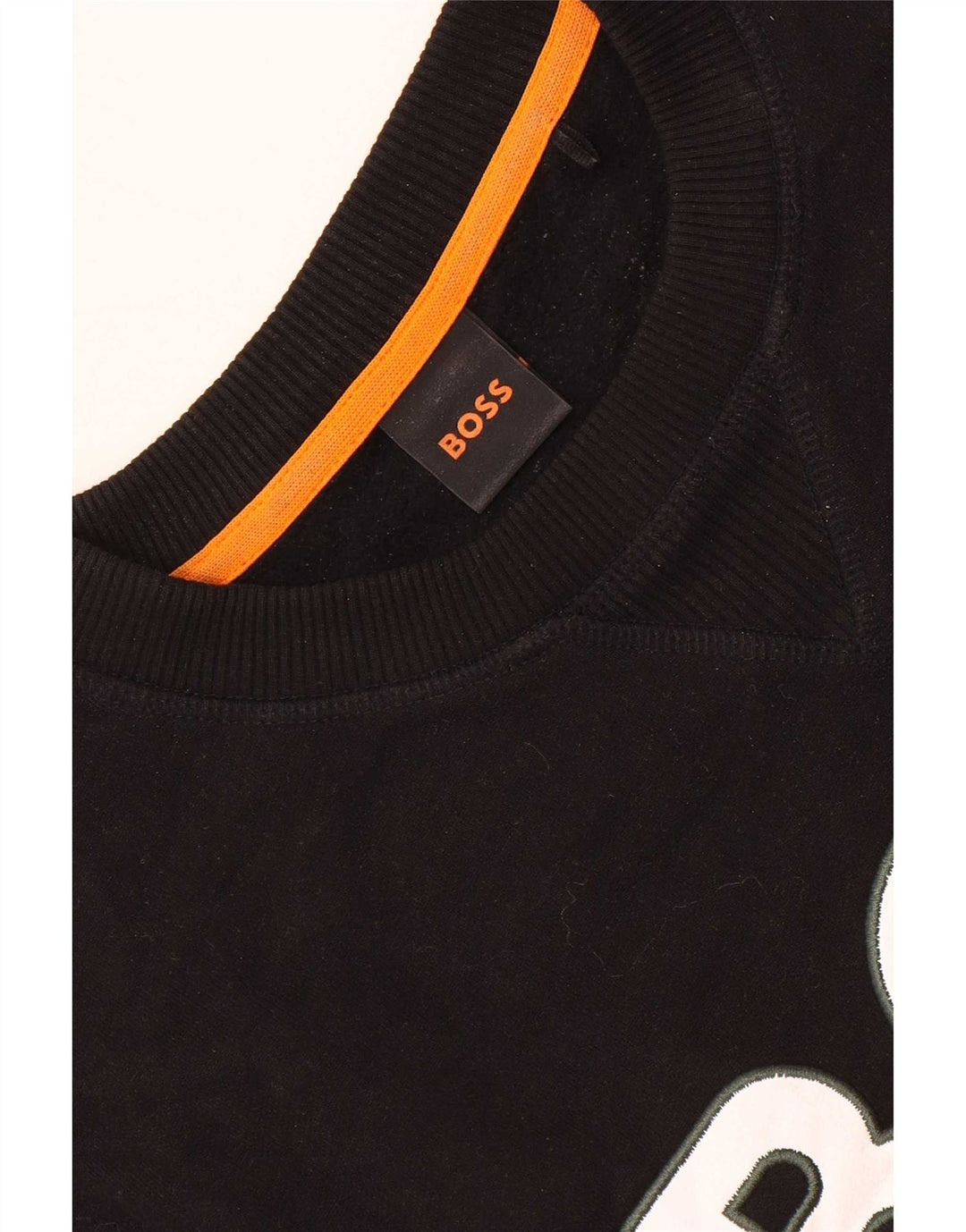 Hugo Boss Herre Grafisk Sweatshirt Jumper Stor Sort Bomuld