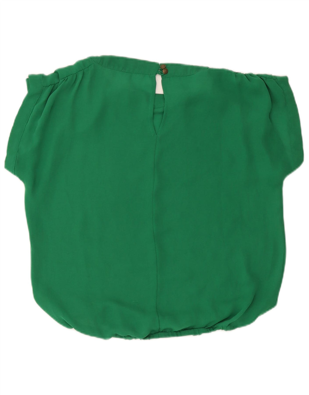 Zara Dame Oversized Bluse Top UK 10 Lille Grøn
