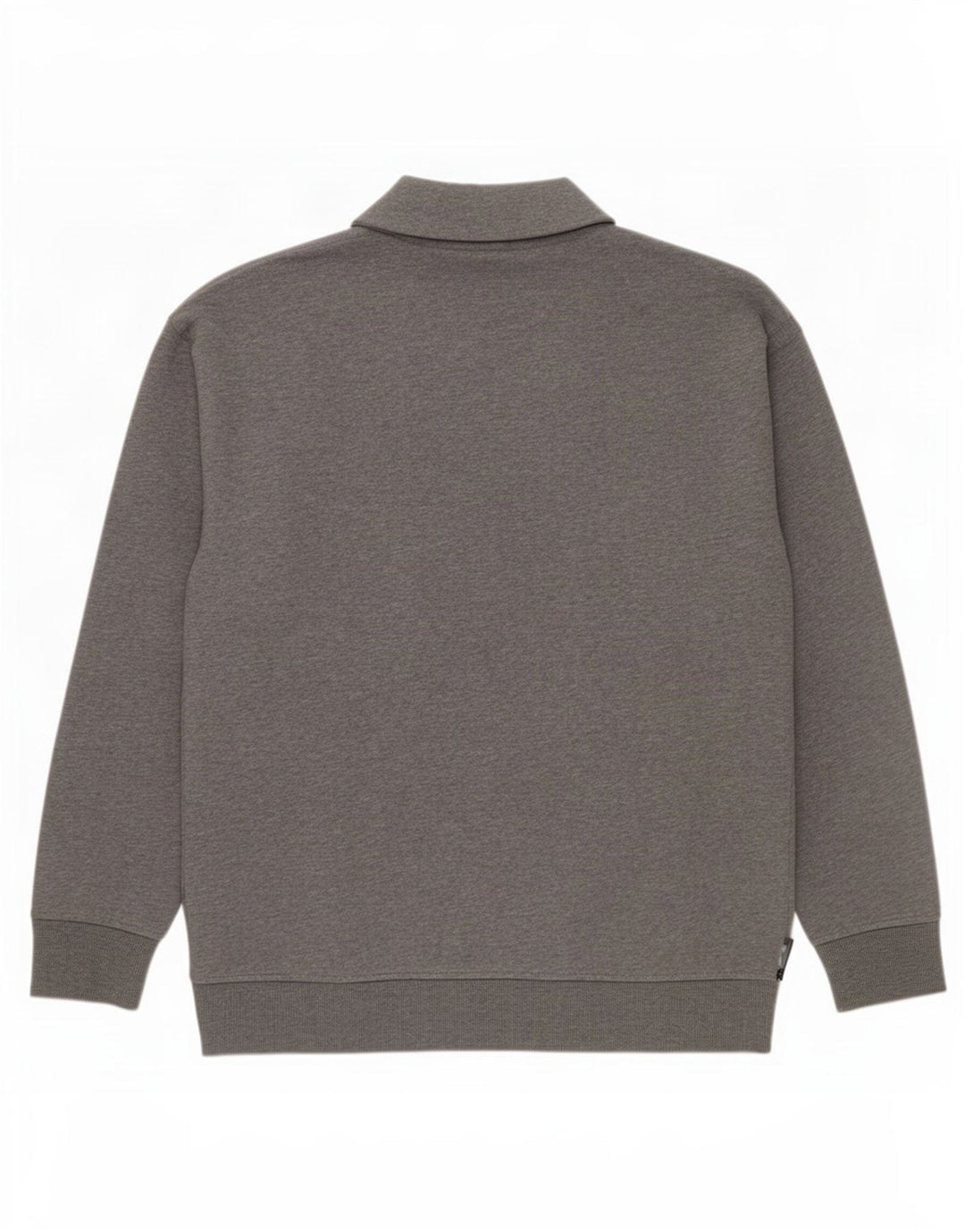 Vans Herre Grafisk Zip Neck Sweatshirt Jumper Medium Grå Bomuld