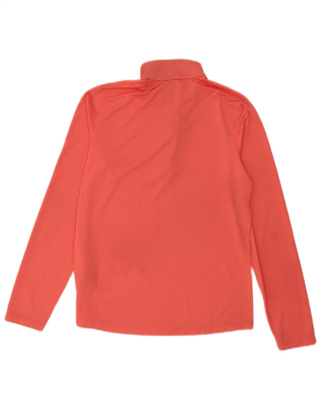 Asics Womens Zip Neck Pullover Træningsdragt Top UK 14 Medium Pink Polyester