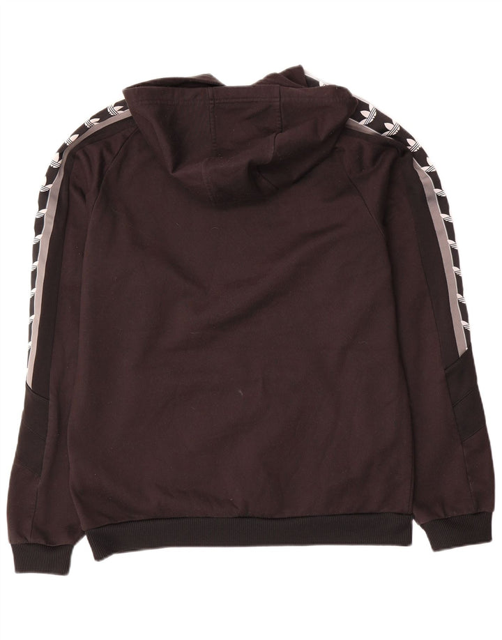 Adidas Grafisk hættetrøje til mænd Small Black Colourblock Polyester