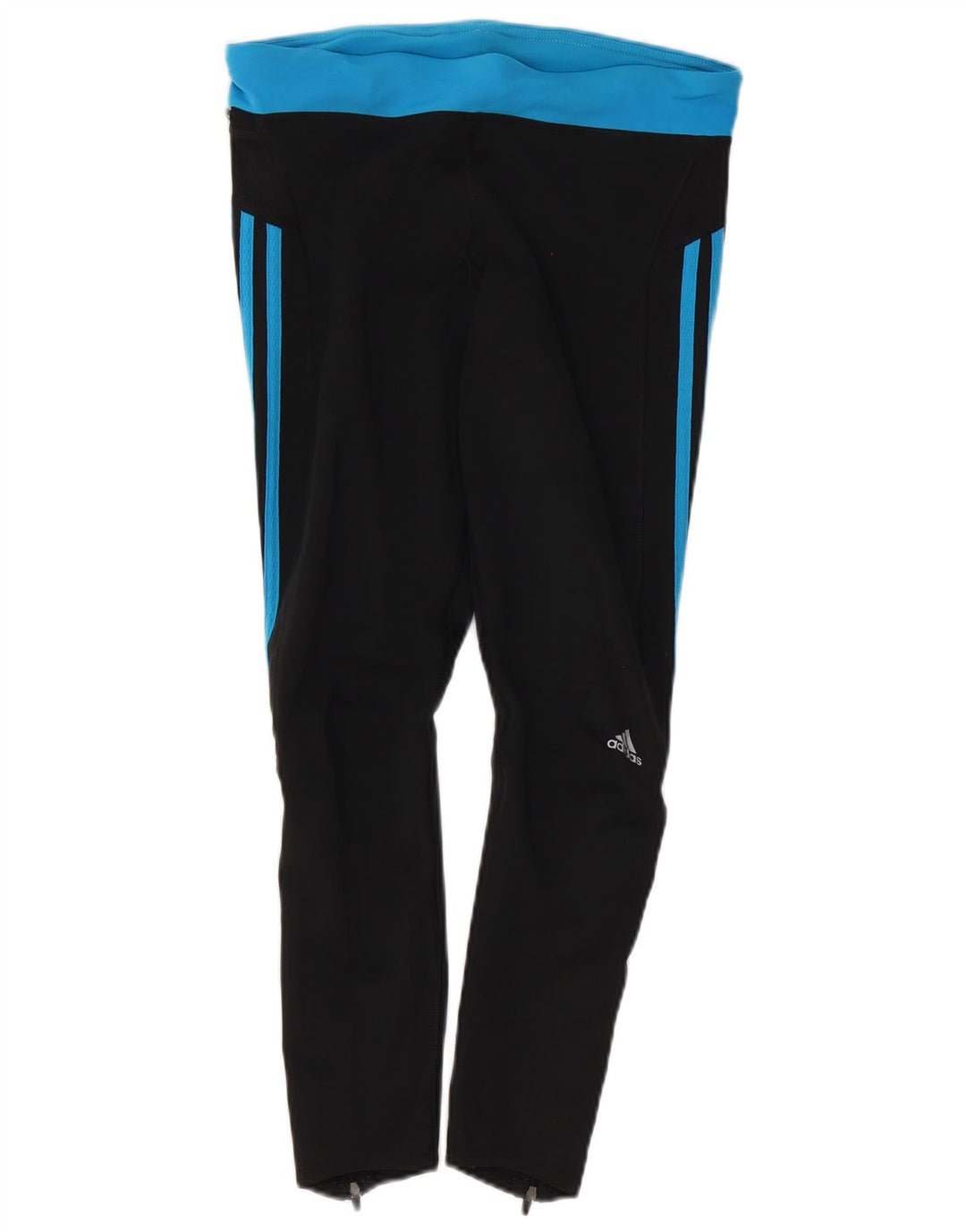 ADIDAS Womens Climalite Leggings UK 12 Medium Black Colourblock
