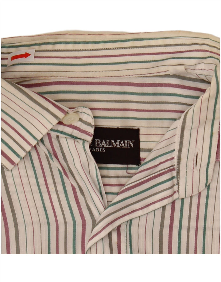 Pierre Balmain Herreskjorte str. 40 15 3/4 Medium Flerfarvet Stribet