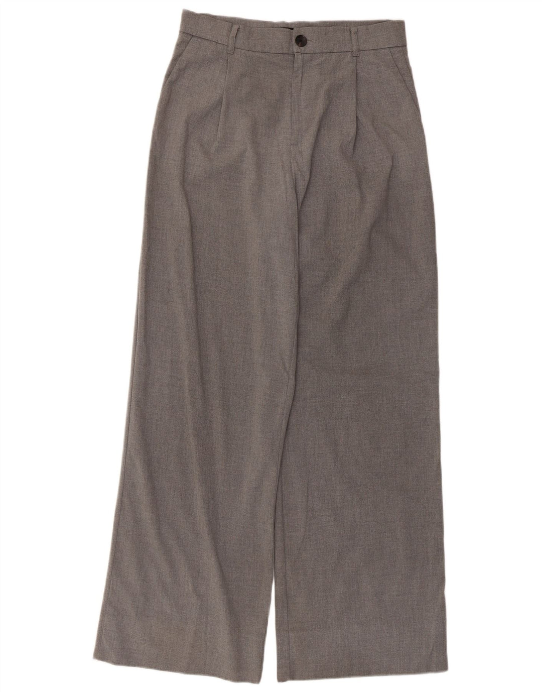 Zara Dame Chinobukser med brede ben Medium W30 L30 Grå
