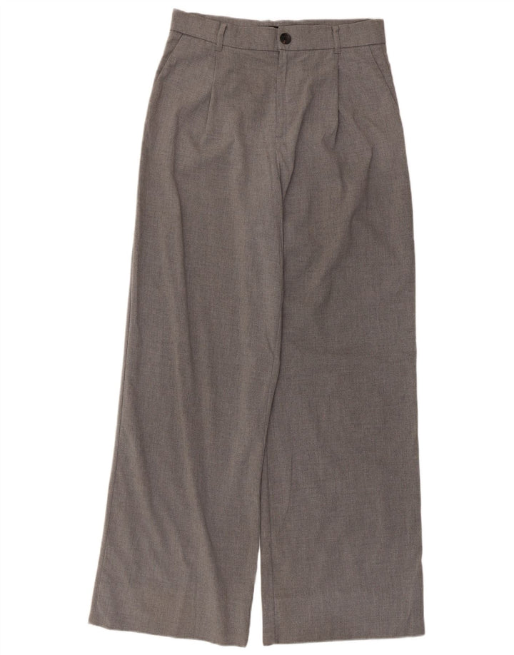 Zara Dame Chinobukser med brede ben Medium W30 L30 Grå