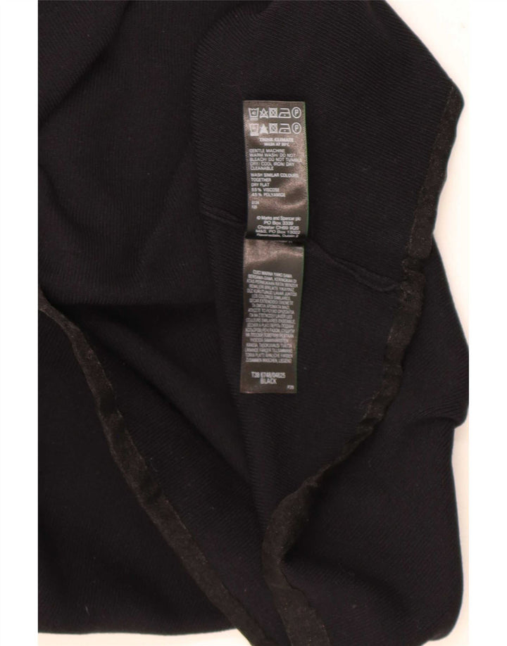 Marks & Spencer Damevest Top UK 12 Medium Black Viscose