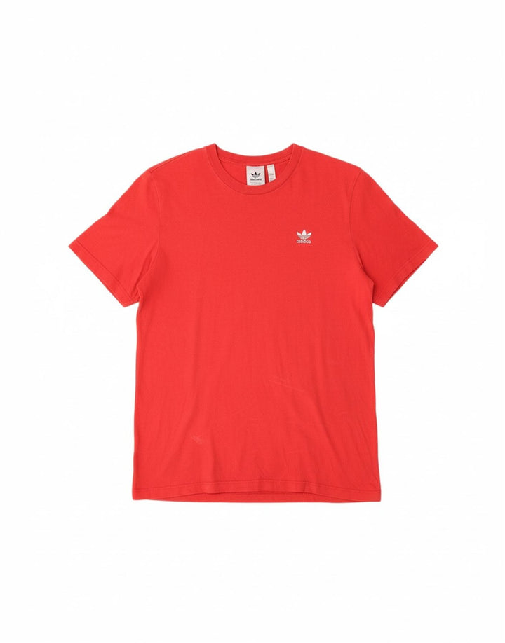 ADIDAS Mens T-Shirt Top Large Red Cotton