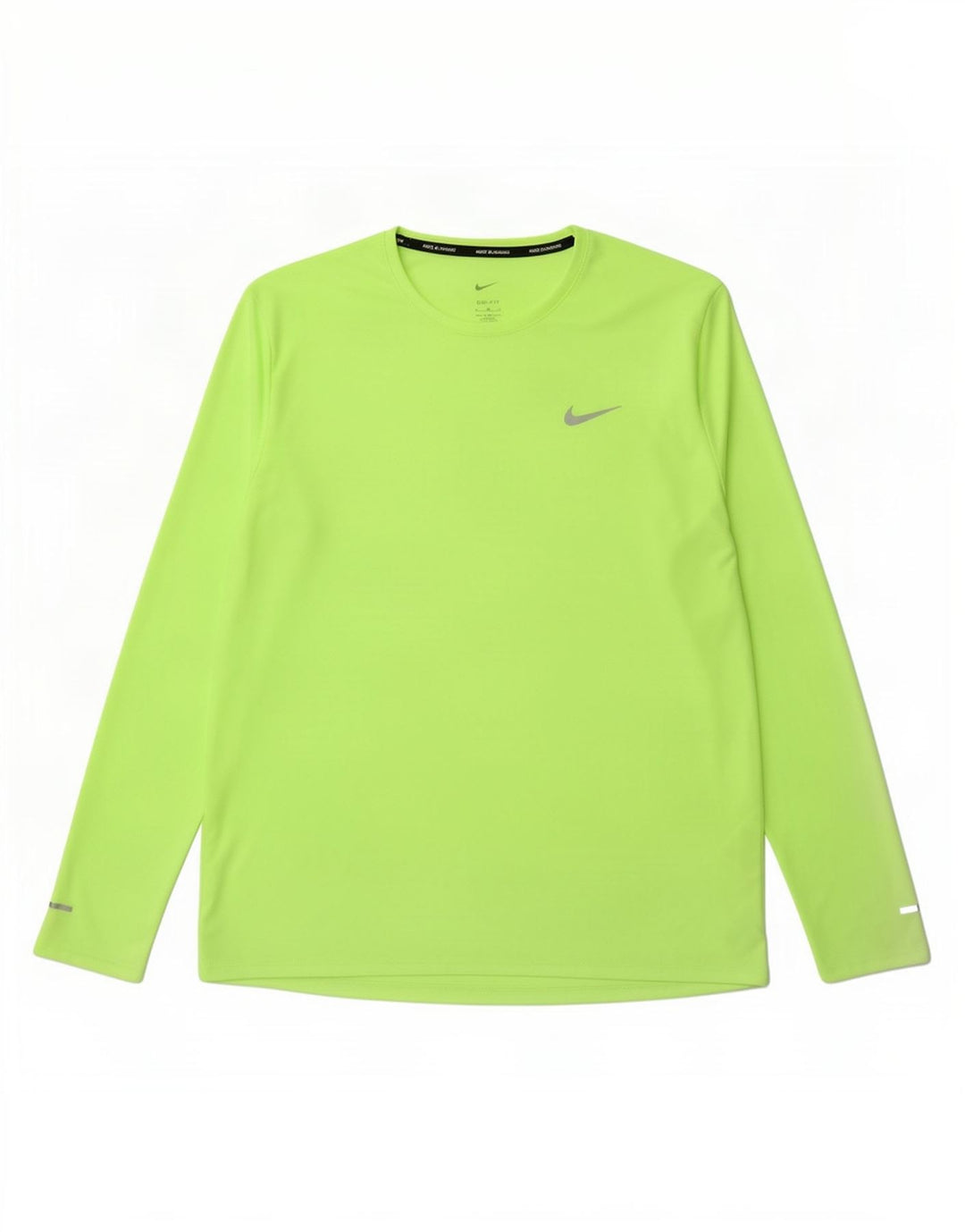 Nike Herre Dri Fit Top Langærmet XL Grøn Polyester