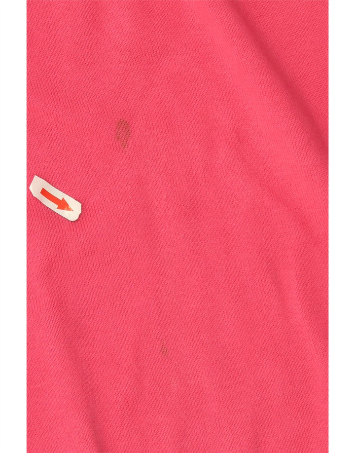 Lacoste Dame V-hals sweater Størrelse 42 Stor Pink Bomuld