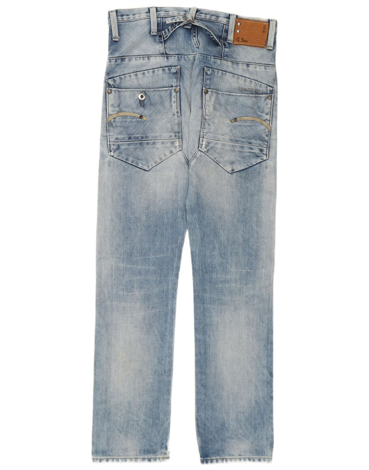 G-Star Herre 3301 Distressed Straight Jeans W30 L32 Blå Bomuld