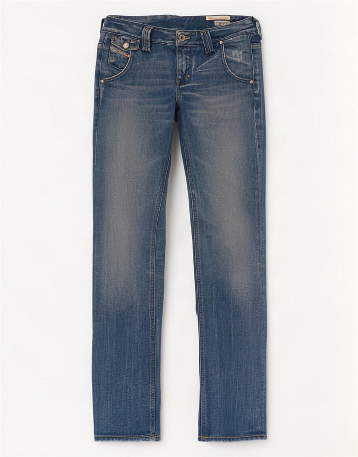 Diesel Dame Chela Slim Jeans W25 L32 Blå Bomuld