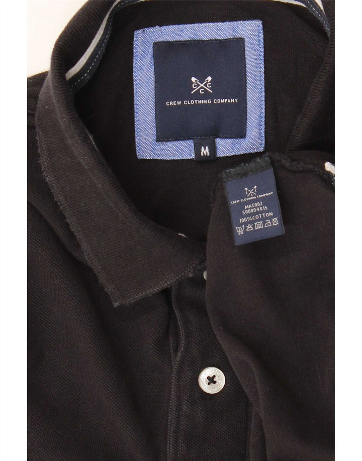 Besætningstøj Herre poloshirt Medium Sort Bomuld
