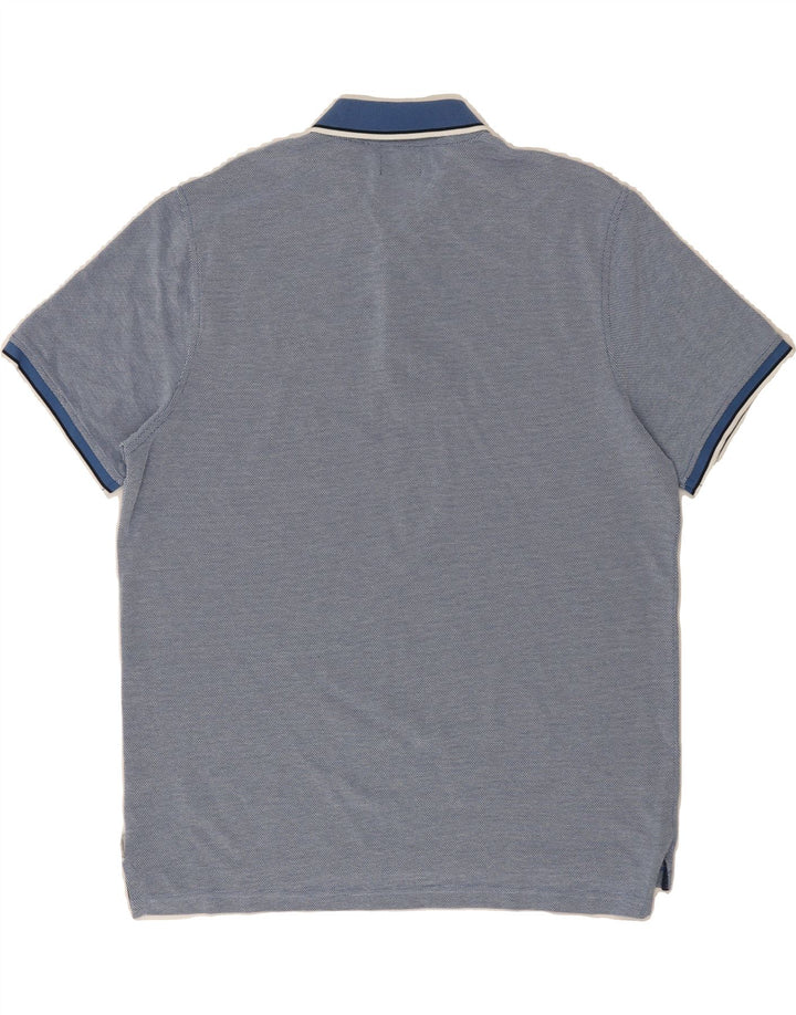 JACK & JONES Mens Polo Shirt XL Blue Spotted Vintage Jack & Jones and Second-Hand Jack & Jones from Messina Hembry 