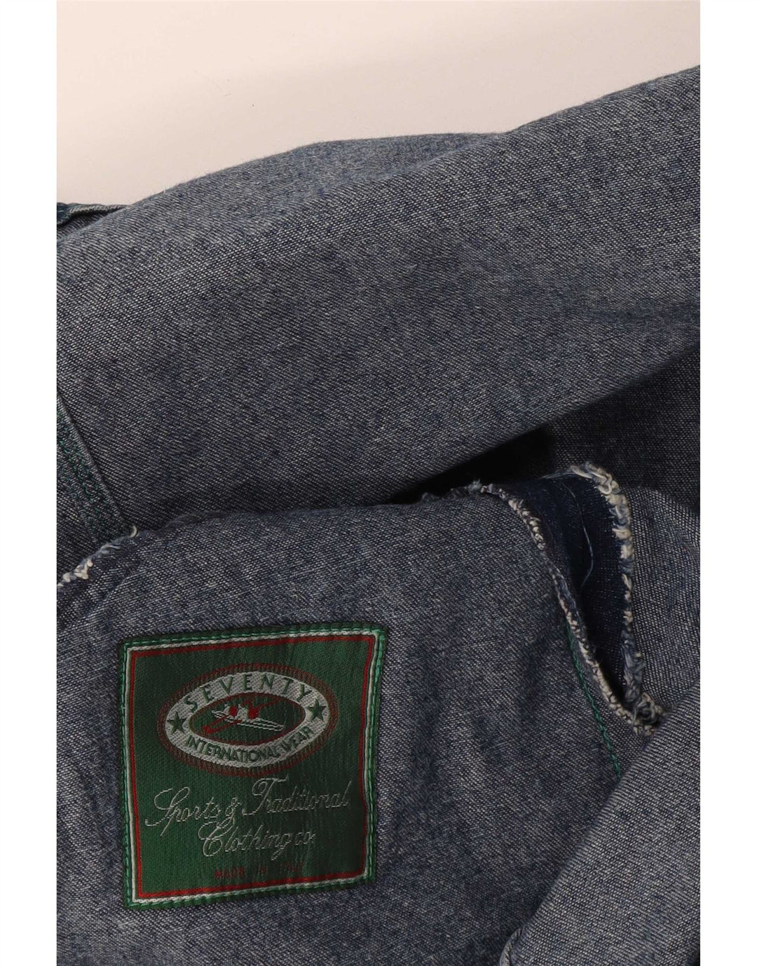 Halvfjerds Herre denimjakke UK 40 Large Blue