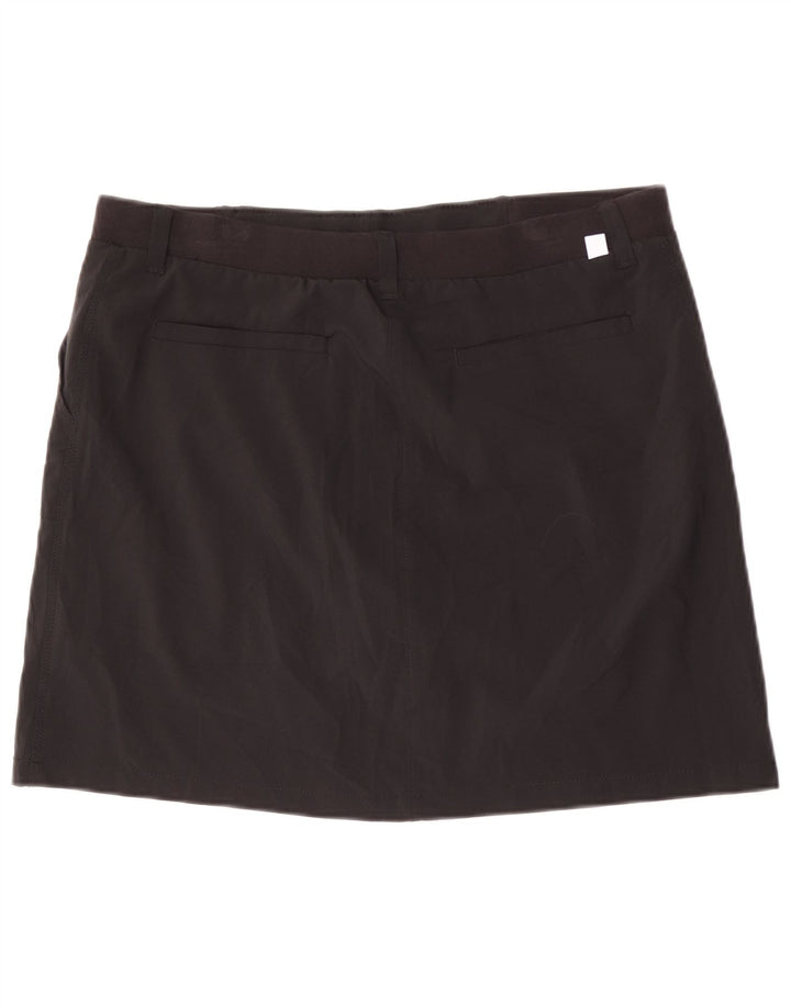 Lee Womens Riders Mini Nederdel US 14 XL W36 Sort Polyester