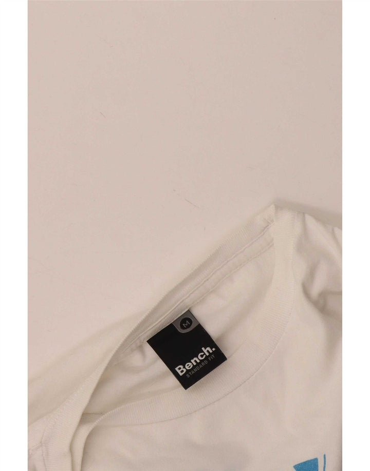 Bænk Herre grafisk T-shirt Top Medium Hvid