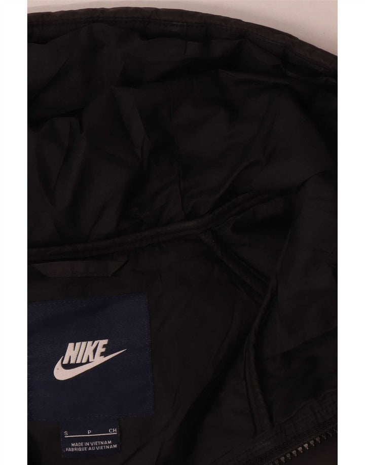 Nike Herre hætte polstret Gilet UK 36 Lille sort polyester