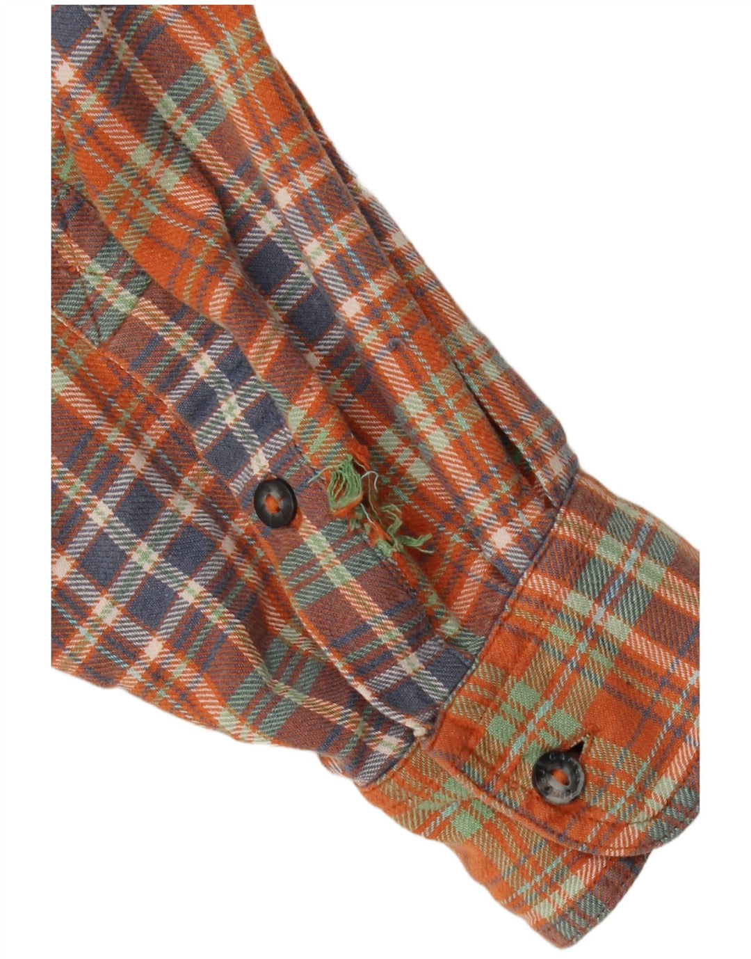 Camel Active Flanelskjorte til mænd Medium Orange Ternet