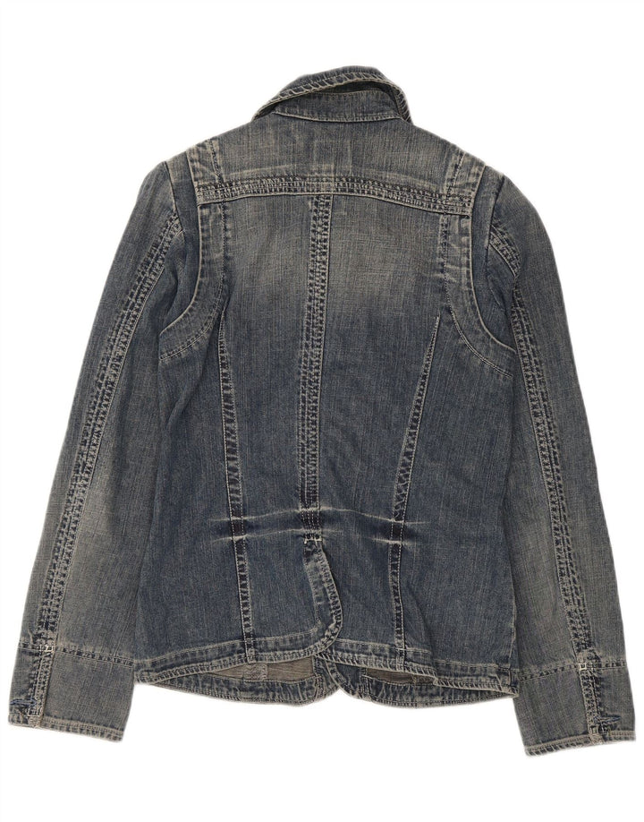 Diesel Dame denimjakke UK 12 Medium Blue Bomuld