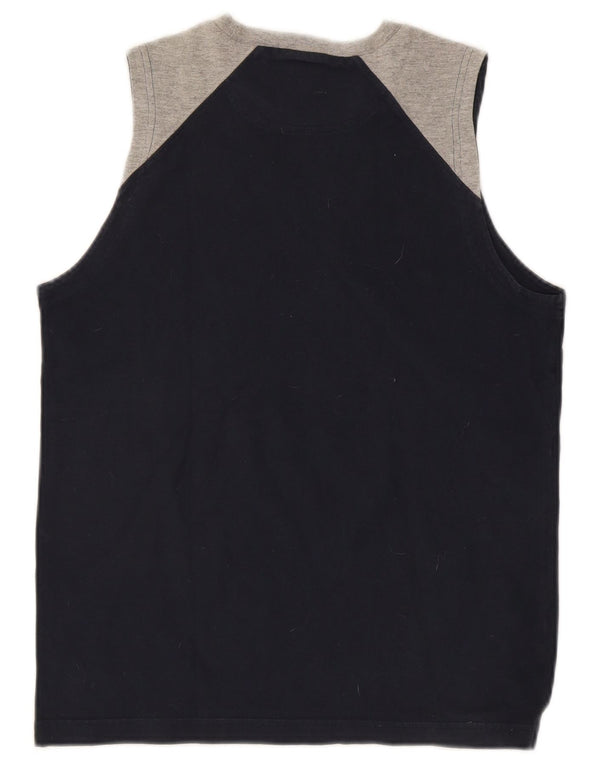 Champion Herre Grafisk Vest Top Lille Marineblå Colourblock Bomuld