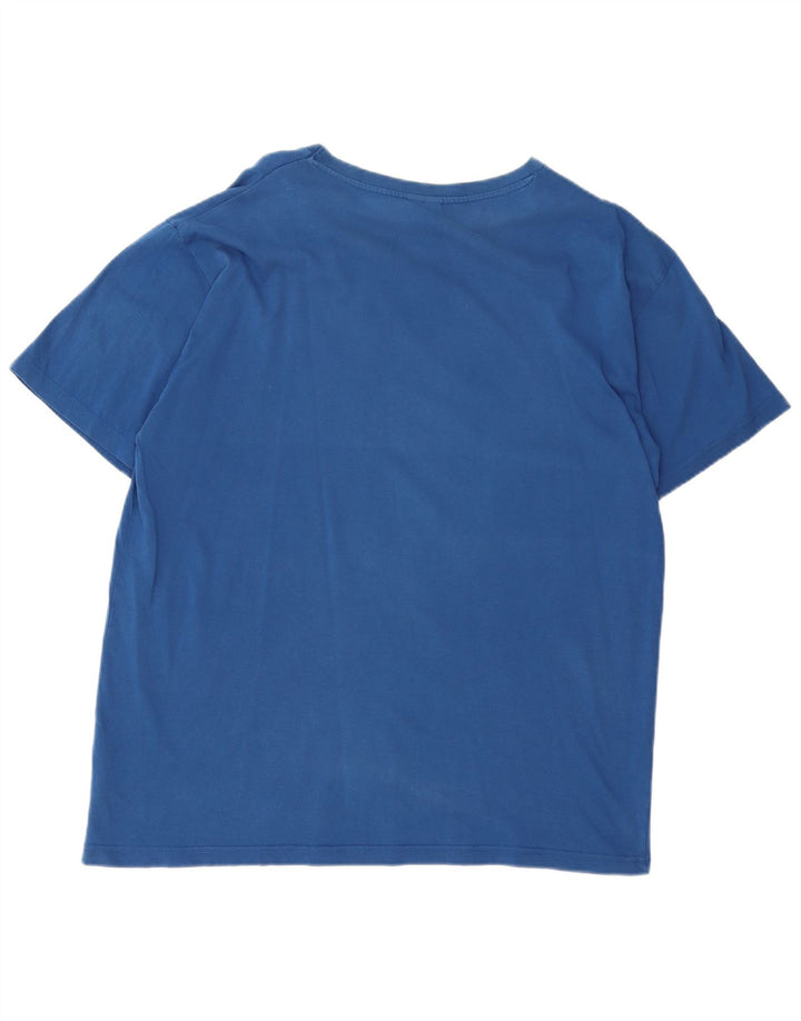 Lotto Herre T-Shirt Top 2XL Blå Bomuld