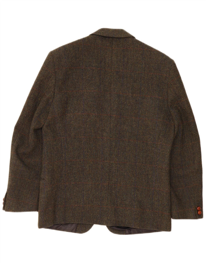 Vintage herre 2-knaps blazerjakke IT 50 Large Khaki Wool