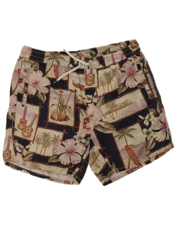 Roy Rogers Hawaiian svømmeshorts til mænd Medium flerfarvet patchwork