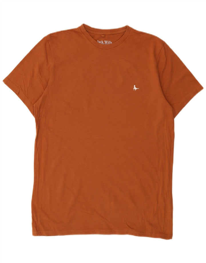 JACK WILLS Herre Classic Fit T-Shirt Top Medium Brun Bomuld