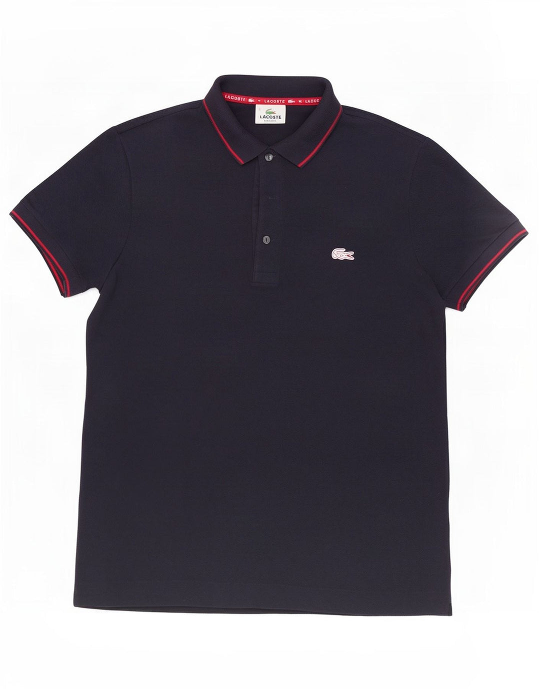 Lacoste Herre Regular Fit Polo Shirt Størrelse 3 Small Navy Blue Bomuld