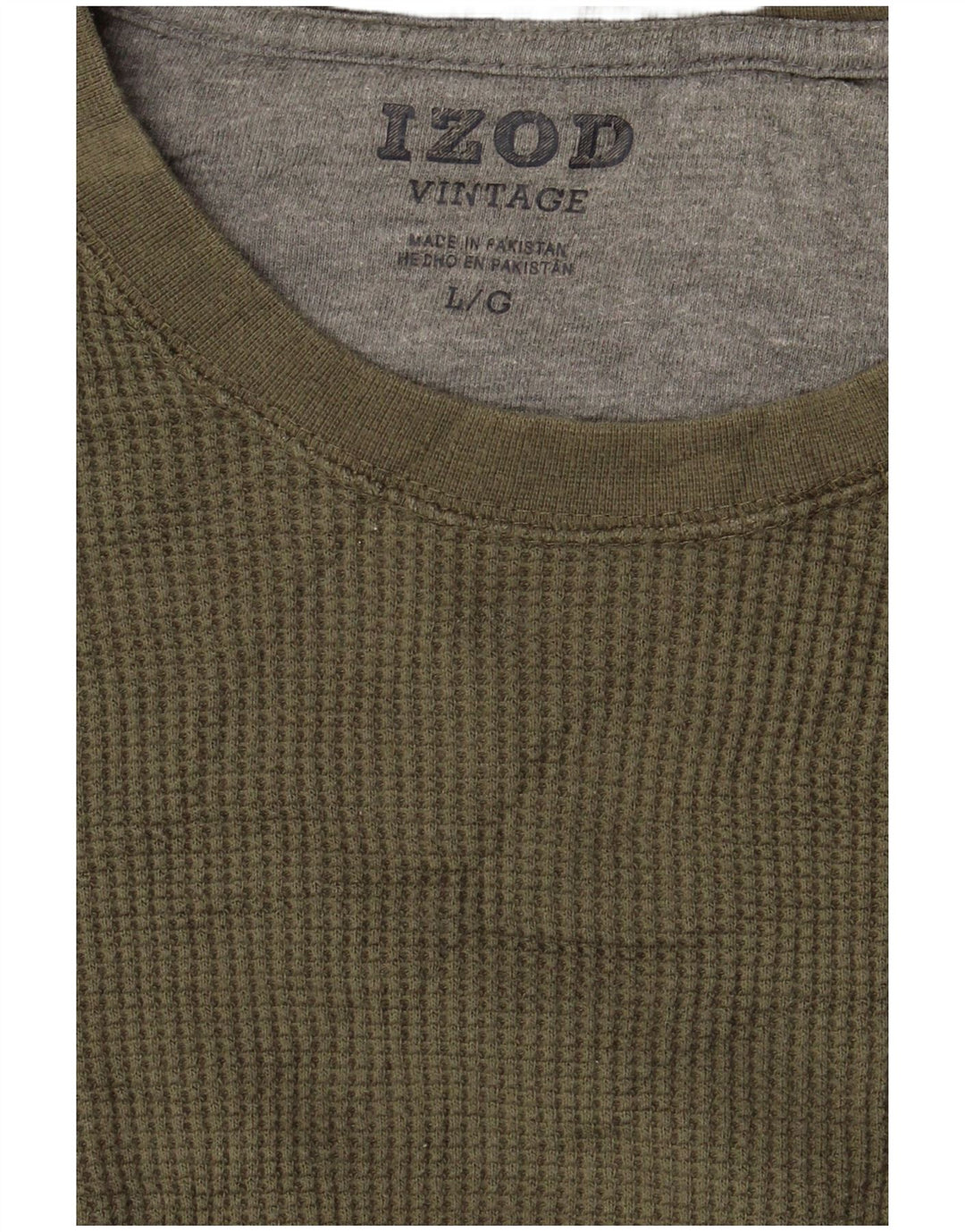 IZOD Herre Top Langærmet Stor Khaki