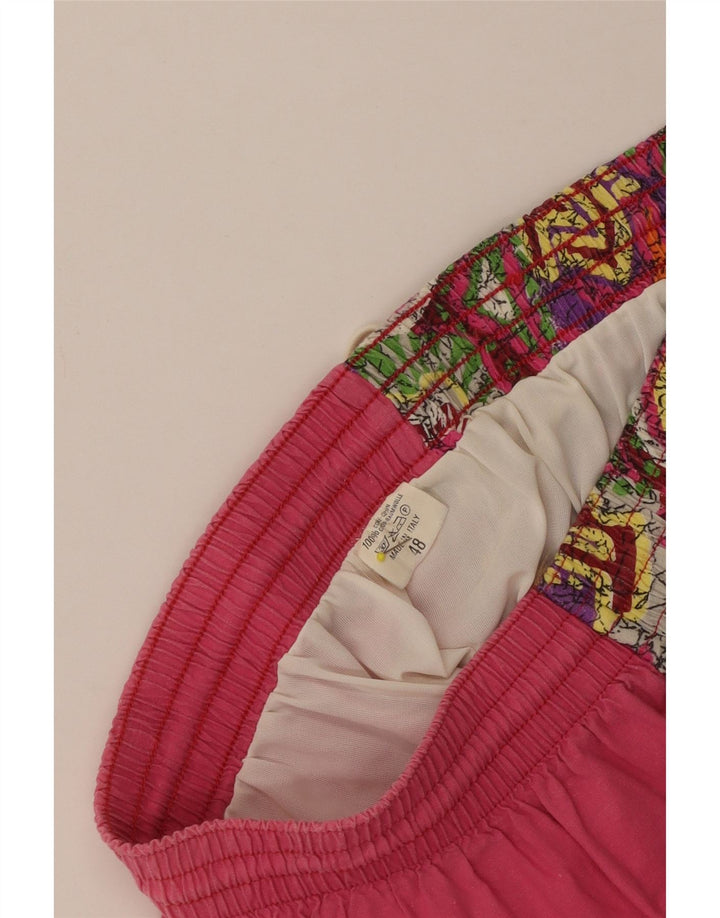Vintage badeshorts til mænd IT 48 Small Pink Bomuld