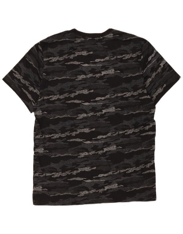 Calvin Klein Herre grafisk T-shirt Top Medium Sort Camouflage Bomuld