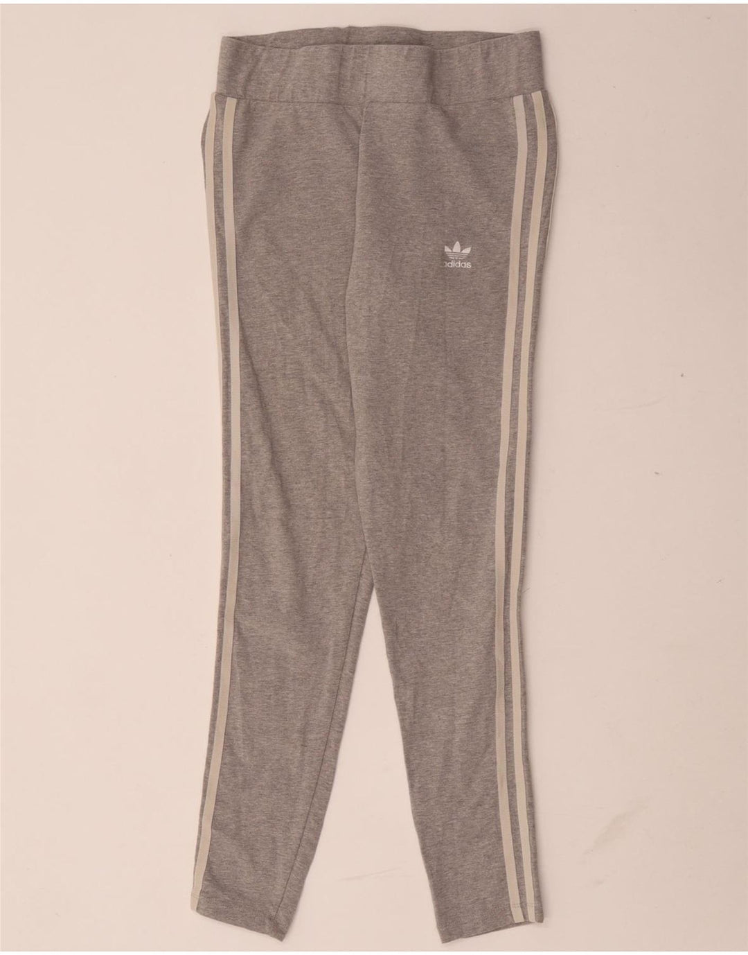 Adidas Dame Leggings UK 12 Medium Grey Flecked Bomuld