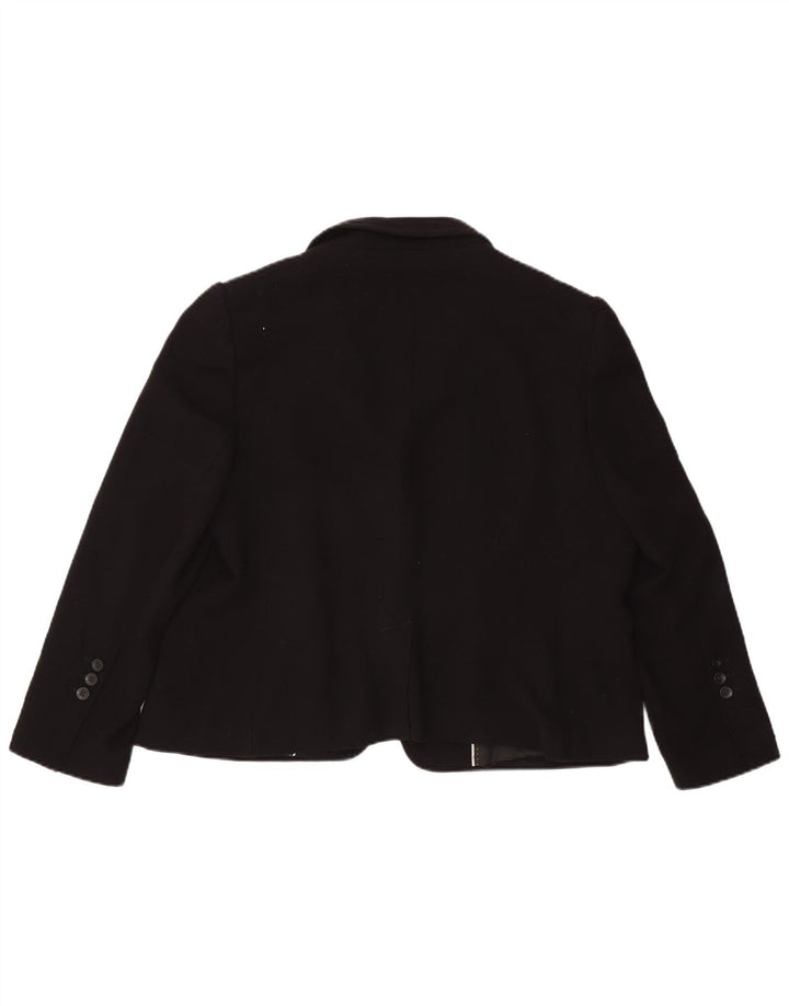 Marks & Spencer Dame 1 Knap Blazer Jacket UK 22 3XL Sort