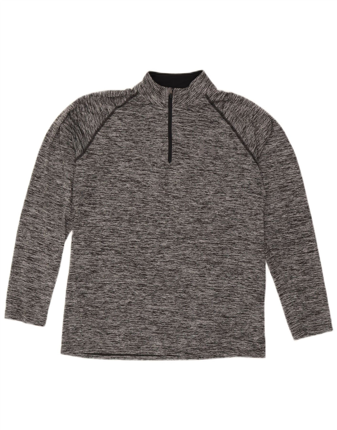 Under Armour Herre Heat Gear Pullover Træningsdragt Top Lille Grå Flecked