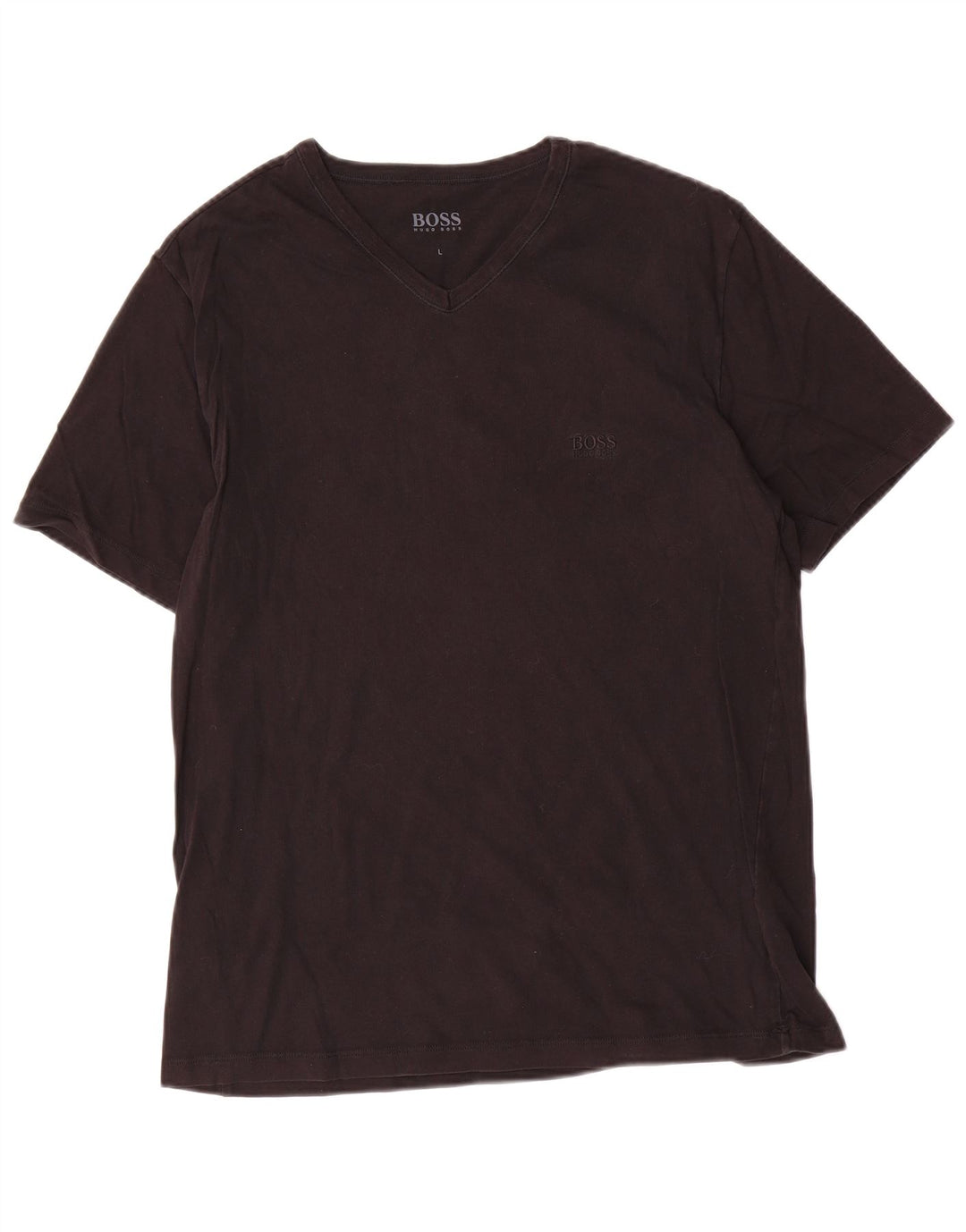 Hugo Boss Herre T-Shirt Top Stor Sort Bomuld