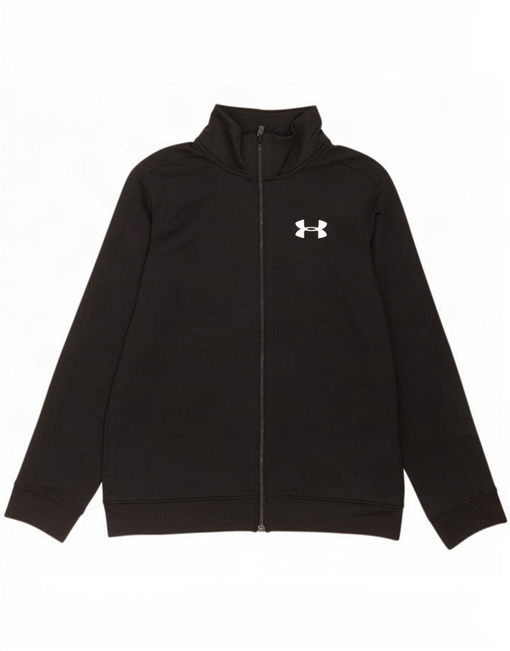 Under Armour Boys Træningsdragt Topjakke 11-12 År Stor Sort Polyester