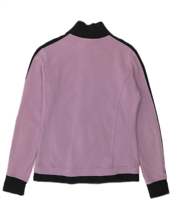 CHAMPION Womens træningsdragt Topjakke UK 12 Medium Lilla Colourblock