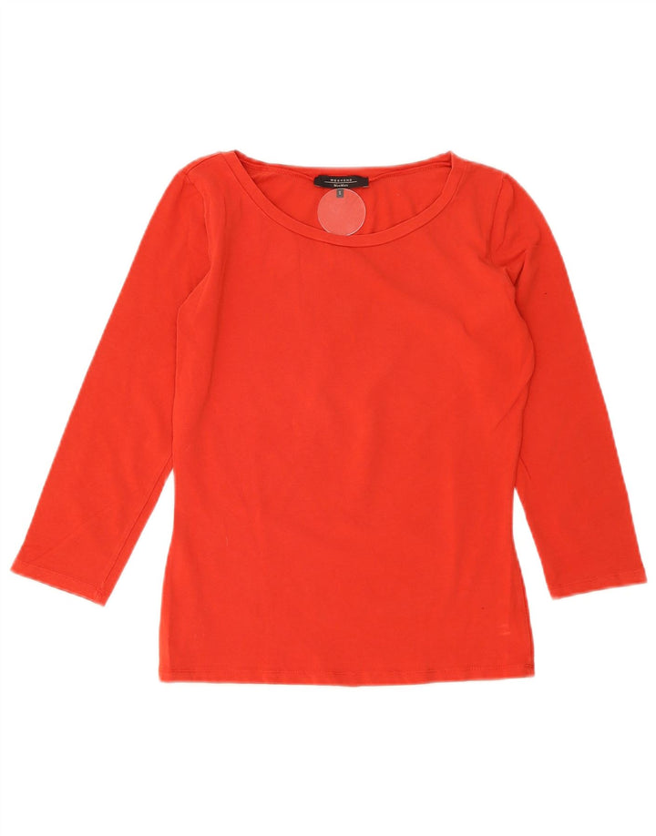 Max Mara Dame Weekend Top 3/4 ærme UK 10 Lille Rød
