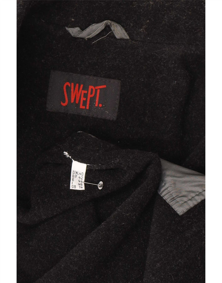 Swept Womens Loose Fit Overfrakke UK 14 Large Grå