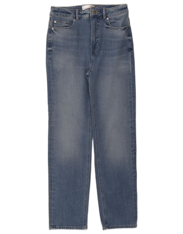 Marks & Spencer Dame Sienna Straight Jeans UK 10 Small W27 L27 Blue